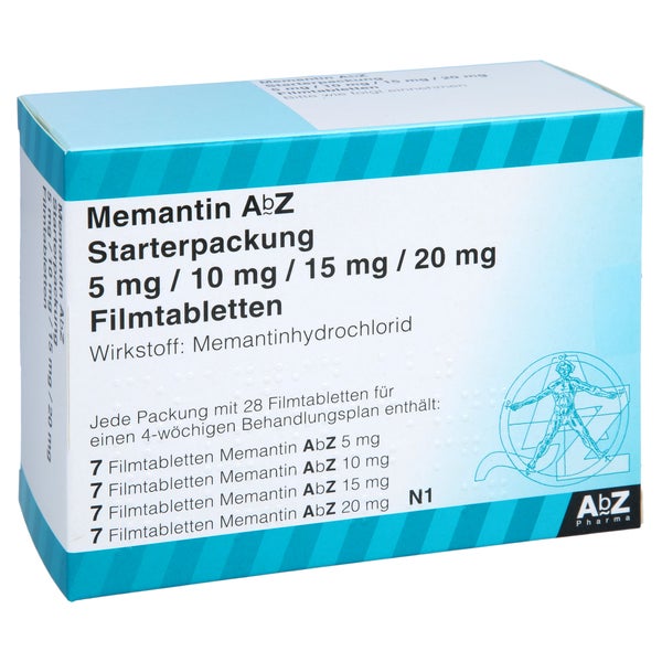 MEMANTIN AbZ Starterpack 5mg/10mg/15mg/20mg 28 St