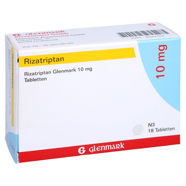 Rizatriptan Glenmark 10 mg Tabletten 18 St