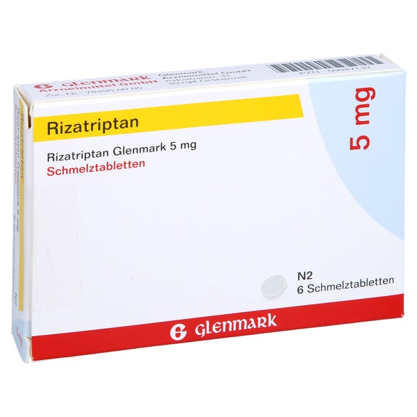 RIZATRIPTAN Glenmark 5 mg Schmelztabletten 6 St