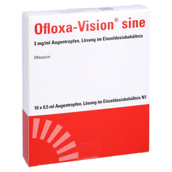 OFLOXA-Vision sine 3 mg/ml AT im Einzeldosisbeh. 10X0,5 ml