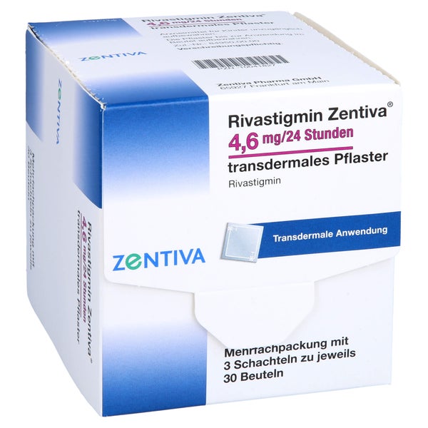 RIVASTIGMIN Zentiva 4,6 mg/24 Std. transd.Pflaster 90 St