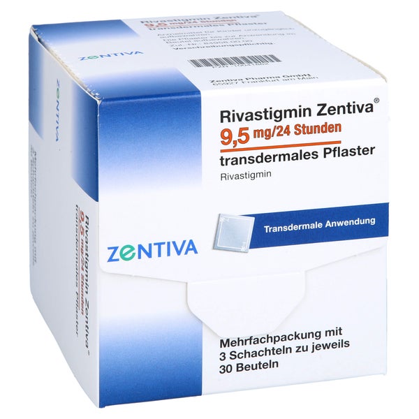 RIVASTIGMIN Zentiva 9,5 mg/24 Std. transd.Pflaster 90 St