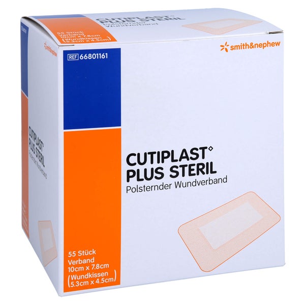 Cutiplast Plus Steril 7,8x10 cm Verband 55 St