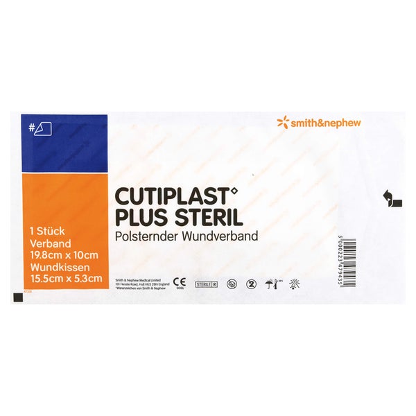Cutiplast Plus Steril 10x19,8 cm Verband 1 St