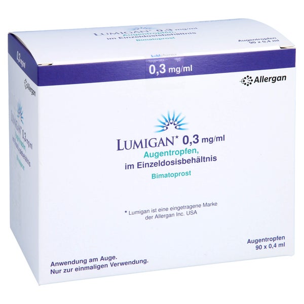 LUMIGAN 0,3 mg/ml Augentropfen im Einzeldosisbeh. 90X0,4 ml