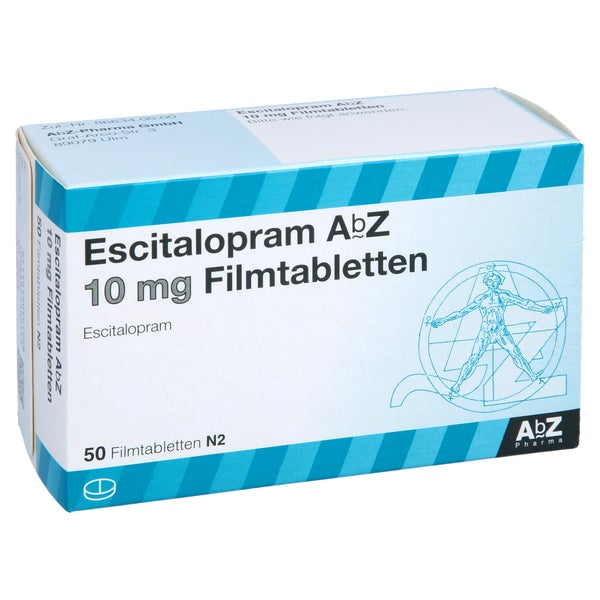 Escitalopram AbZ 10 mg Filmtabletten 50 St