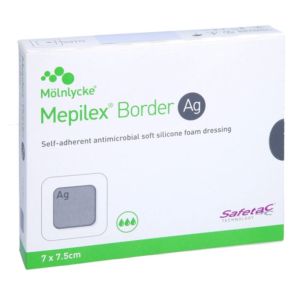 Mepilex Border Ag Schaumverb.7x7,5 cm st 5 St