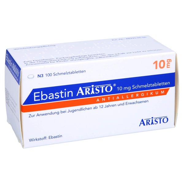 Ebastin Aristo 10 mg Schmelztabletten 100 St