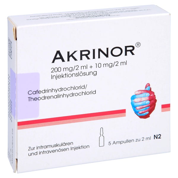 Akrinor 200 mg/2 ml + 10 mg/2ml 5X2 ml
