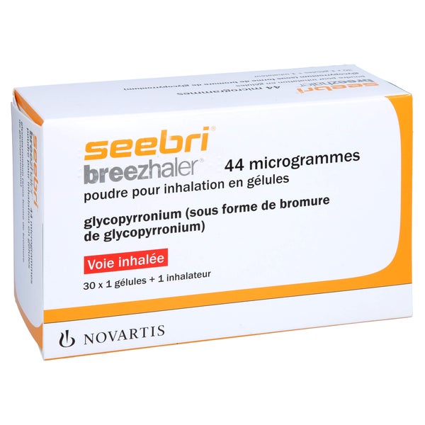 SEEBRI Breezhaler 44 Mikrogramm Hartk.m.Plv.z.Inh. 30 St