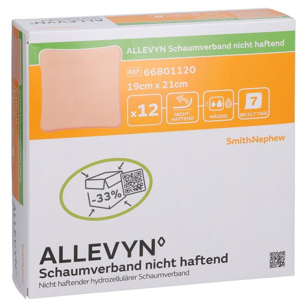 Allevyn Schaumverband 19x21 cm nicht haf 12 St