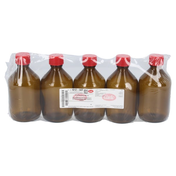 Veralflasche Braun 300 ml m.Gießring u.V 5 St