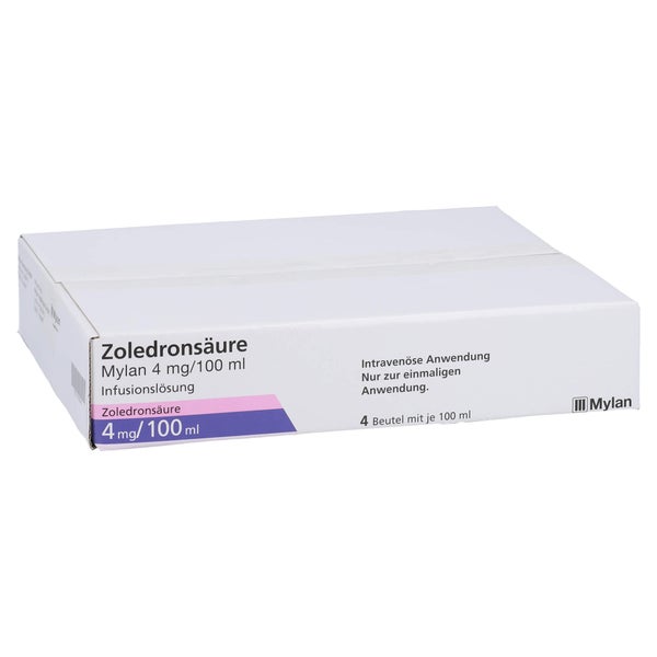 ZOLEDRONSÄURE Mylan 4 mg/100 ml Infusionslösung 4 St