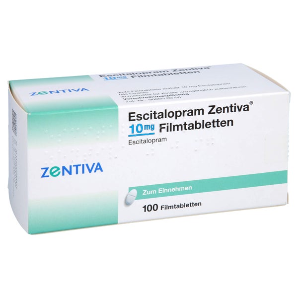 ESCITALOPRAM Zentiva 10 mg Filmtabletten 100 St