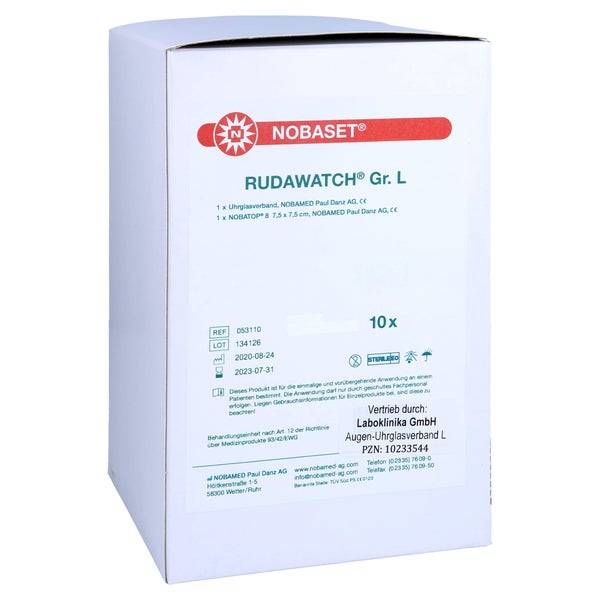 Augen-uhrglasverband Gr.L 10 St