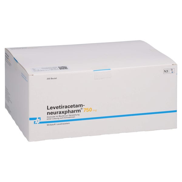LEVETIRACETAM-neuraxpharm 750 mg G.z.H.e.Lsg.z.Ein 200 St