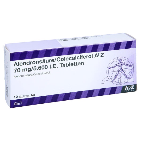 Alendronsäure/Colecalciferol AbZ 70 mg/5.600 I.E. 12 St