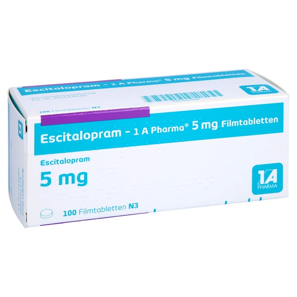 ESCITALOPRAM-1A Pharma 5 mg Filmtabletten 100 St