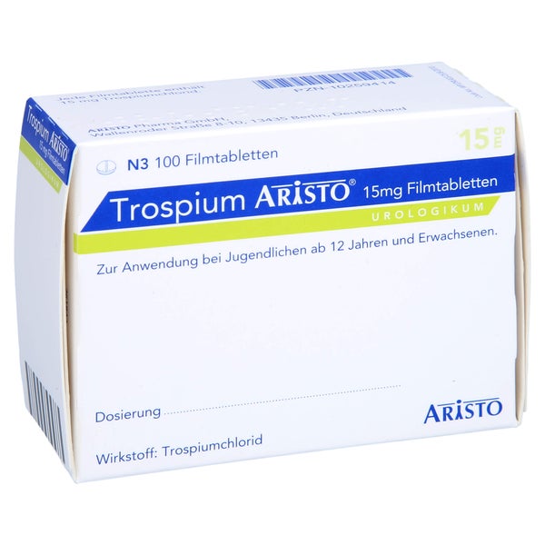Trospium Aristo 15 mg Filmtabletten 100 St