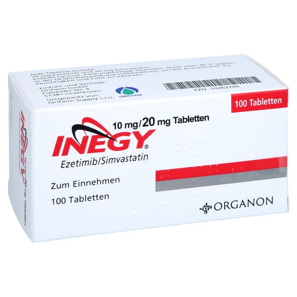 Inegy 10 Mg/20 mg Tabletten 100 St