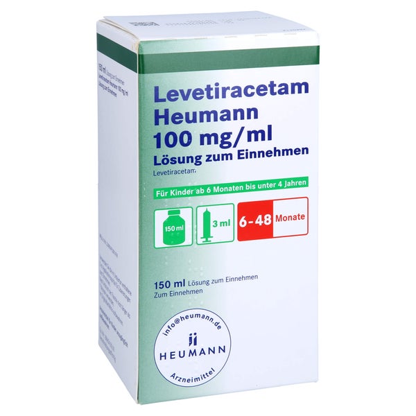 LEVETIRACETAM Heumann 100 mg/ml 3ml Dosierspr. 150 ml