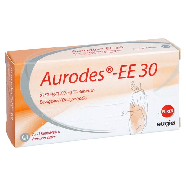 AURODES-EE 30 0,150 mg/0,030 mg Filmtabletten 3X21 St