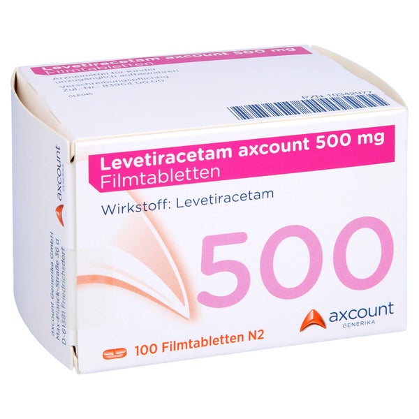 LEVETIRACETAM axcount 500 mg Filmtabletten 100 St