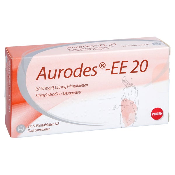 AURODES-EE 20 0,020 mg/0,150 mg Filmtabletten 3X21 St