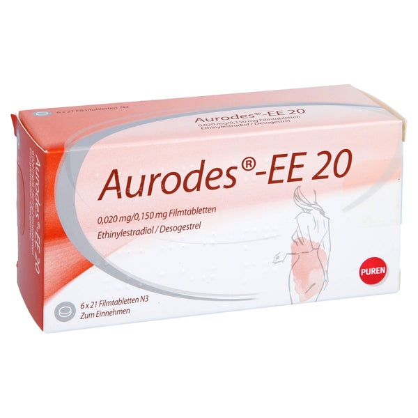 AURODES-EE 20 0,020 mg/0,150 mg Filmtabletten 6X21 St