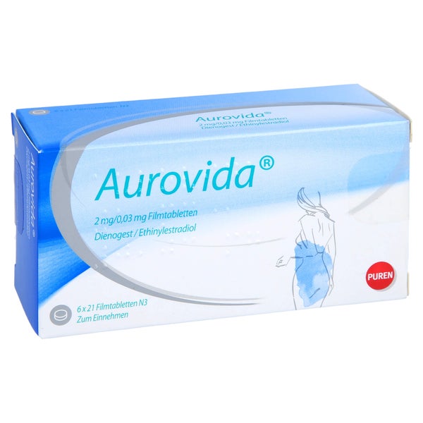 Aurovida 2 Mg/0,03 mg Filmtabletten 6X21 St