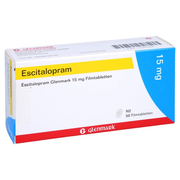 ESCITALOPRAM Glenmark 15 mg Filmtabletten 50 St