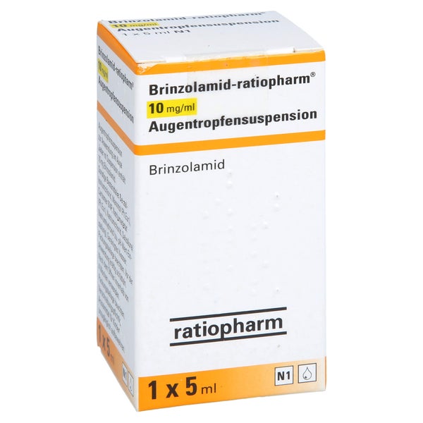 BRINZOLAMID-ratiopharm 10 mg/ml Augentropfensusp. 1X5 ml