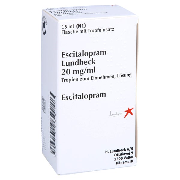 ESCITALOPRAM Lundbeck 20 mg/ml Tropfen z.Einnehmen 15 ml