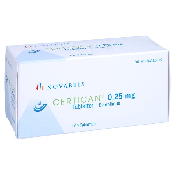 Certican 0,25 mg Tabletten 100 St