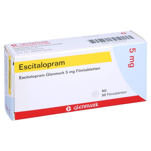 ESCITALOPRAM Glenmark 5 mg Filmtabletten 50 St