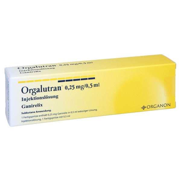 ORGALUTRAN 0,25 mg/0,5 ml Inj.-Lsg.i.e.Fertigspr. 1 St