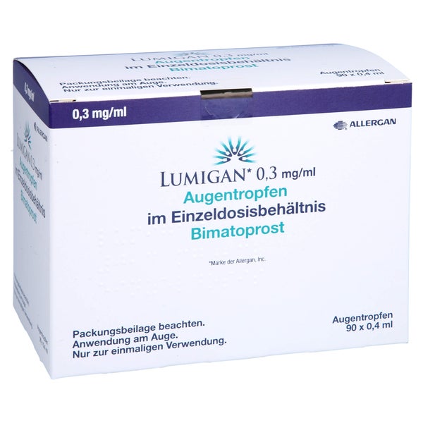 LUMIGAN 0,3 mg/ml Augentropfen im Einzeldosisbeh. 90X0,4 ml