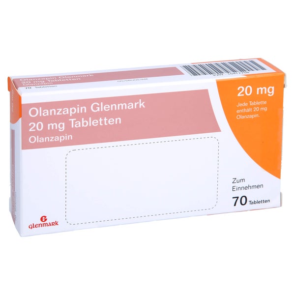 Olanzapin Glenmark 20 mg Tabletten 70 St