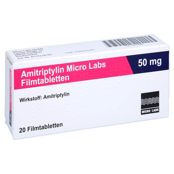 AMITRIPTYLIN Micro Labs 50 mg Filmtabletten 20 St