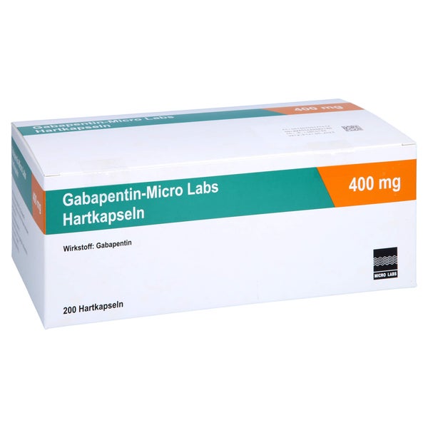 GABAPENTIN Micro Labs 400 mg Hartkapseln 200 St