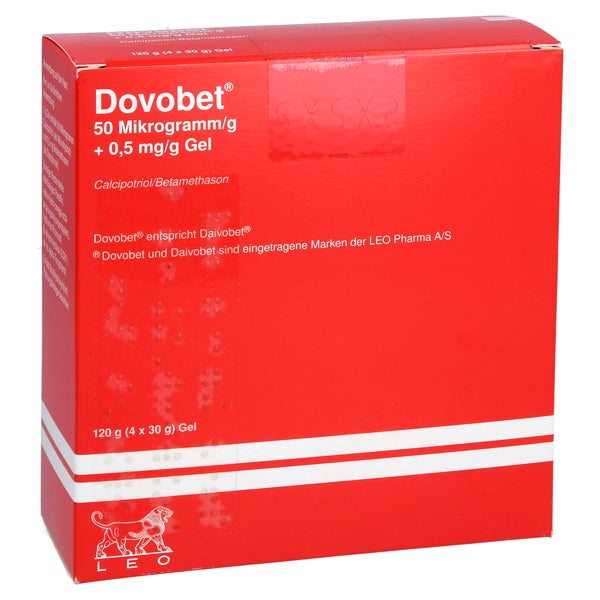 Dovobet 50 Mikrogramm/g + 0,5 mg/g Gel 2X60 g