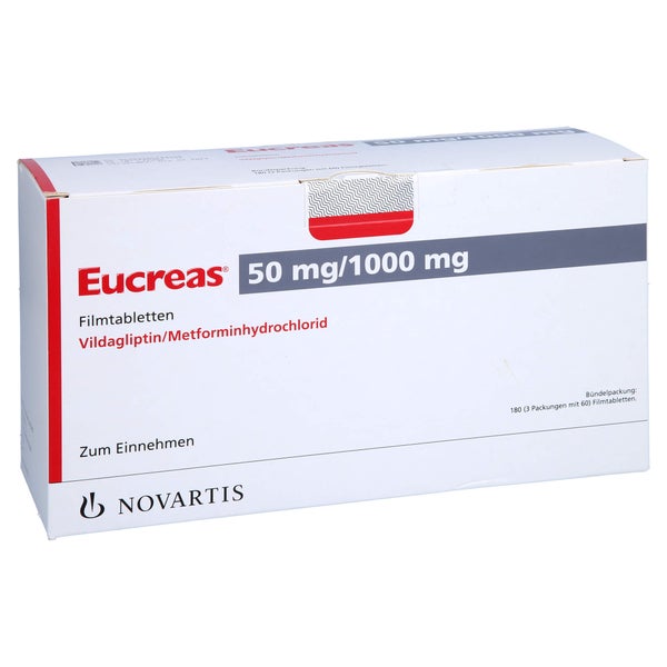 Eucreas 50 Mg/1000 mg Filmtabletten 3X60 St
