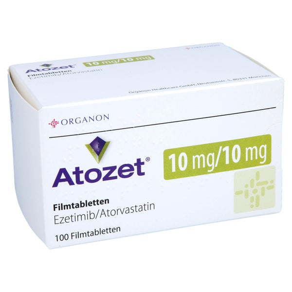 Atozet 10 Mg/10 mg Filmtabletten 100 St