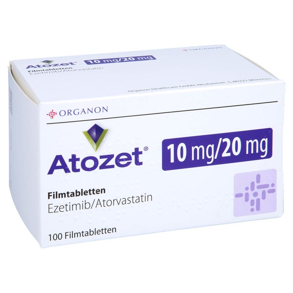 Atozet 10 Mg/20 mg Filmtabletten 100 St