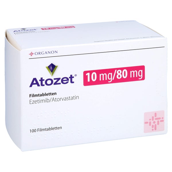 Atozet 10 Mg/80 mg Filmtabletten 100 St