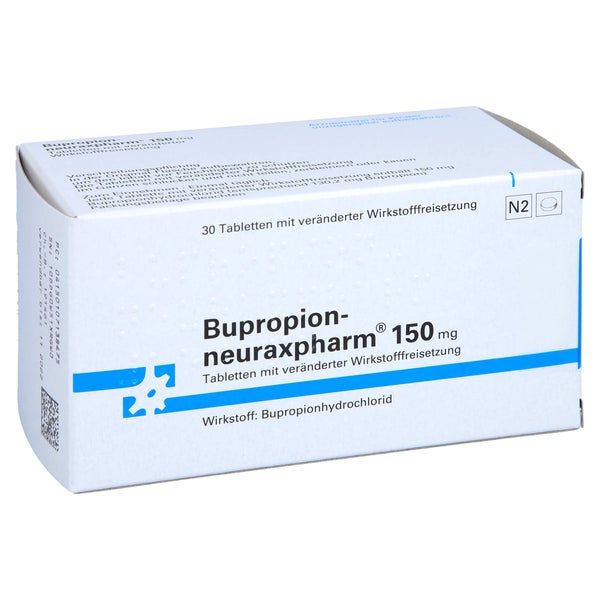 BUPROPION-neuraxpharm 150 mg Tab.verä.Wfrs. 30 St