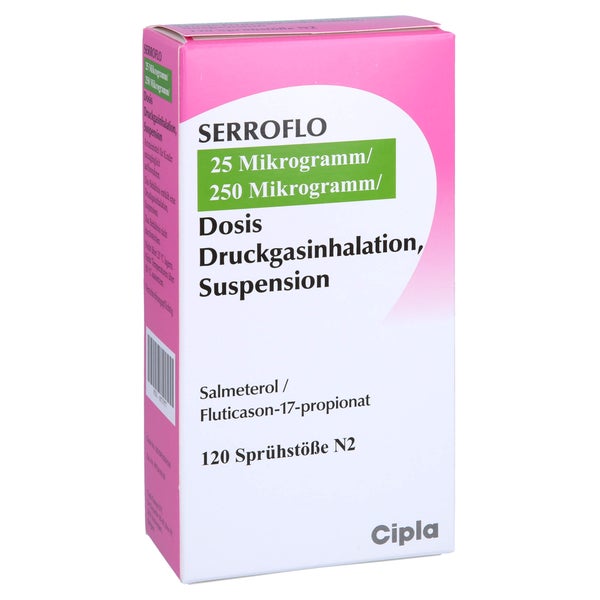 SERROFLO 25 µg/250 µg 120 Hub Dosieraerosol 1 St
