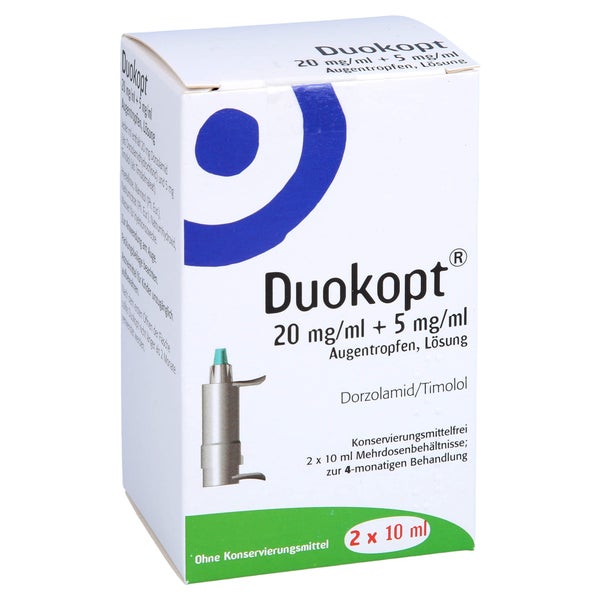 Duokopt 20 Mg/ml + 5 mg/ml Augentropfen 2X10 ml