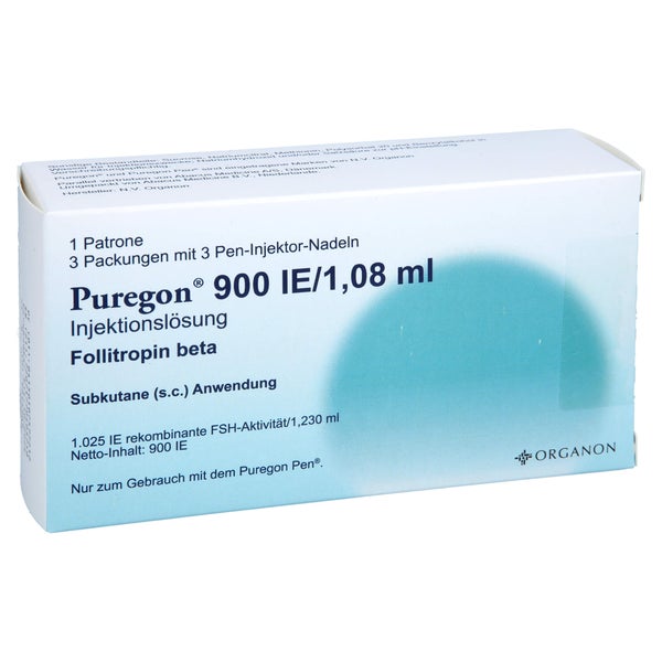 PUREGON 900 I.E./1,08 ml Injekt.-Lsg.i.Pat.+9 Nad. 1 St