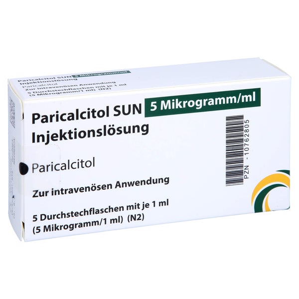 PARICALCITOL SUN 5 Mikrogramm/ml Inj.-Lsg.Dsfl. 5X1 ml